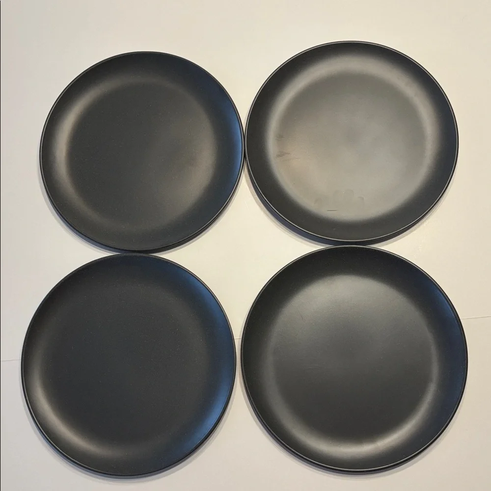 Hearth & Hand Set of 4 Gray Speckled Melamine Dinner Plates
